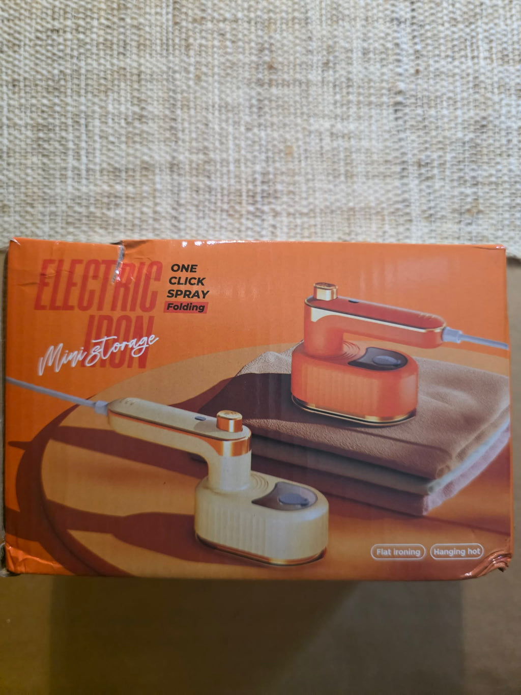 Portable Mini Folding Electric Iron – 2-in-1 Flat Iron & Vertical Steamer