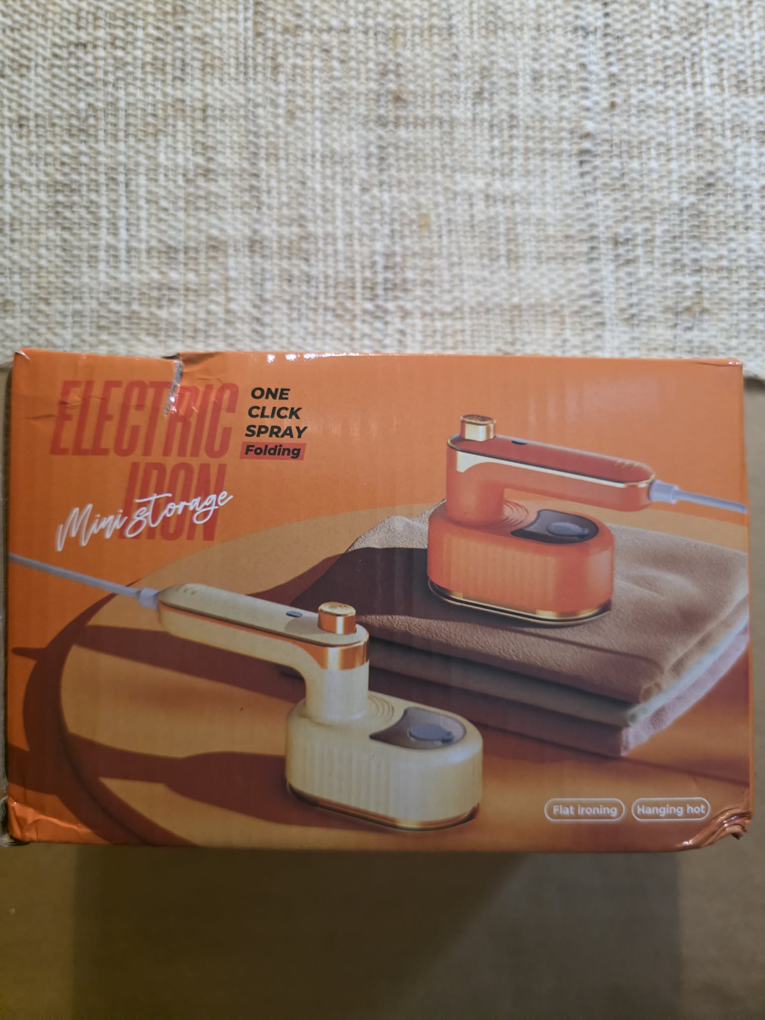 Portable Mini Folding Electric Iron – 2-in-1 Flat Iron & Vertical Steamer