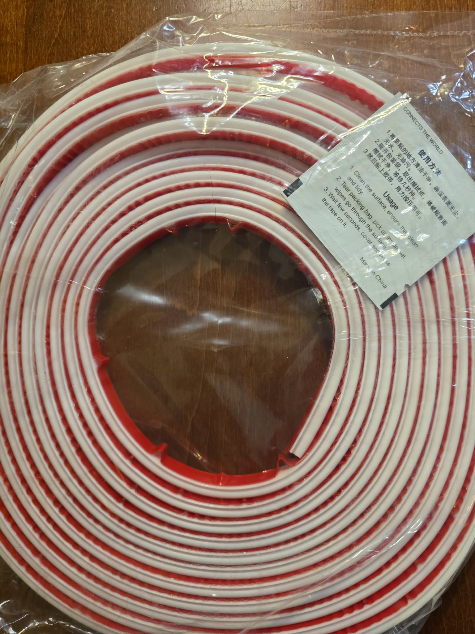 Self-Adhesive Weather Stripping Seal Strip (White)