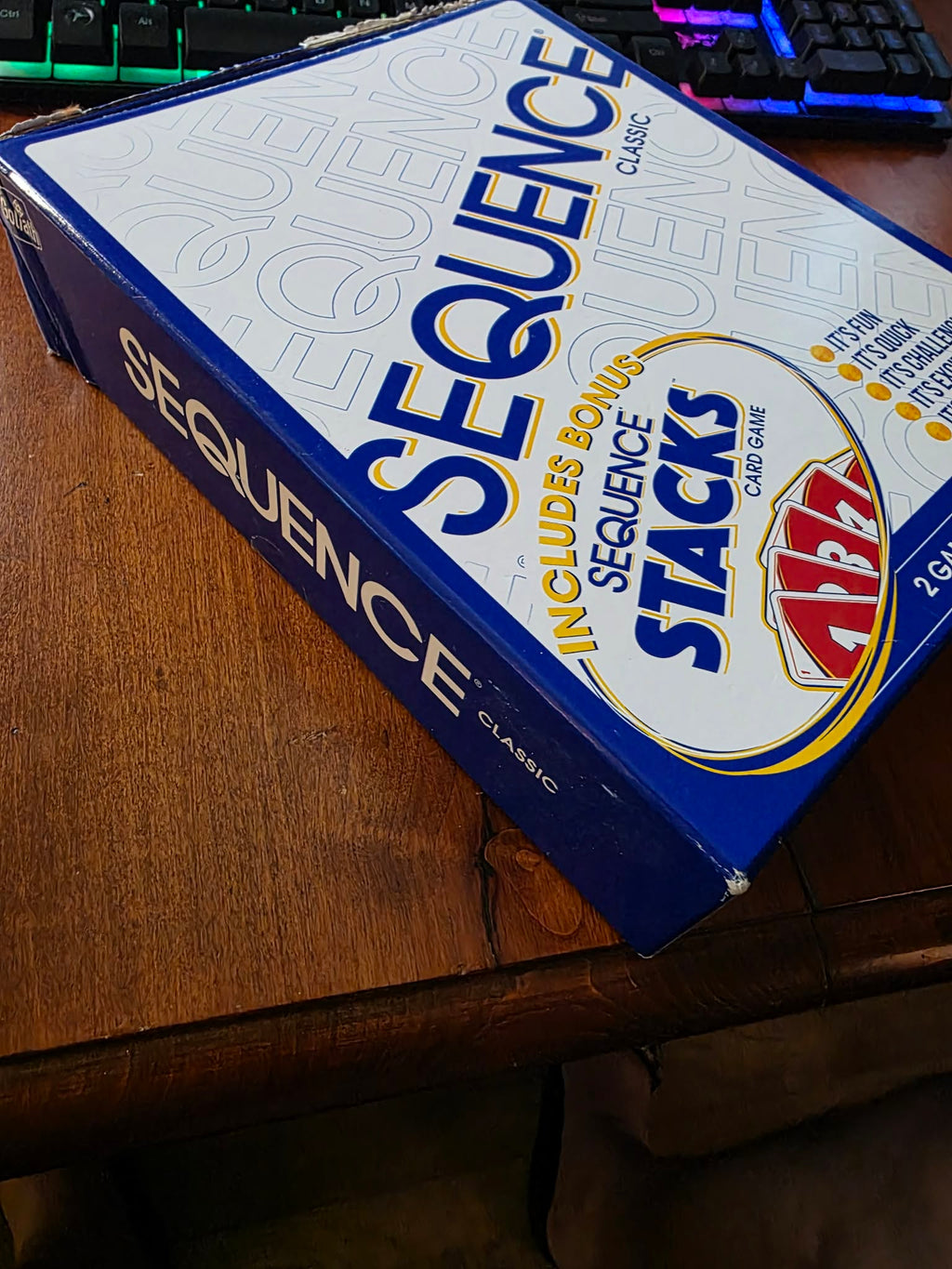 Sequence Classic (Bonus Stacks) Card Game (2 Games in 1)