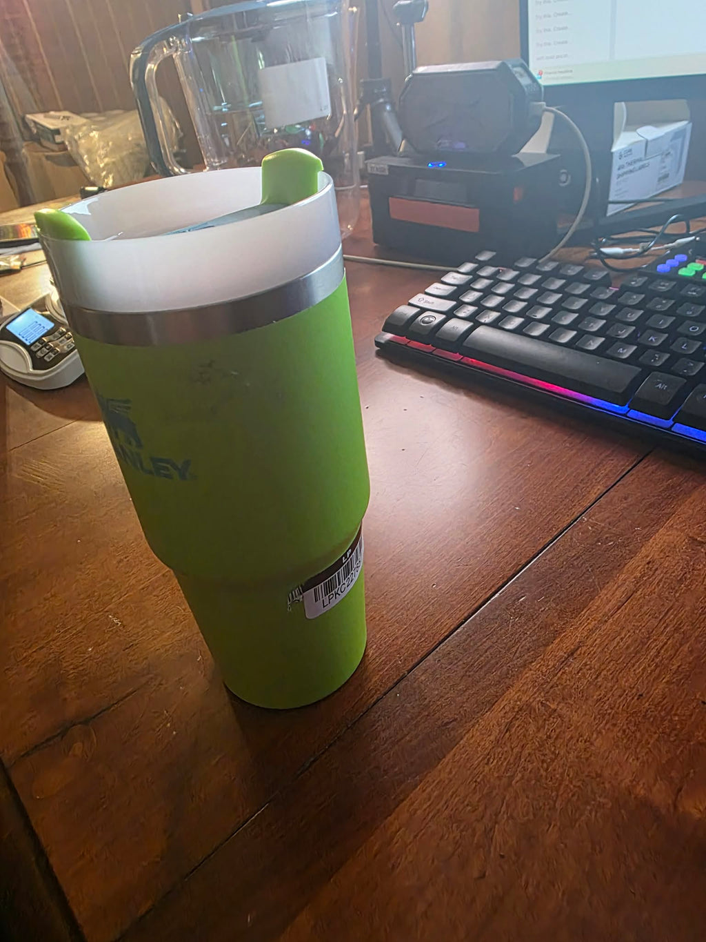 Stanley IceFlow Stainless Steel Tumbler with Flip Straw Lid – Bright Green/Citron