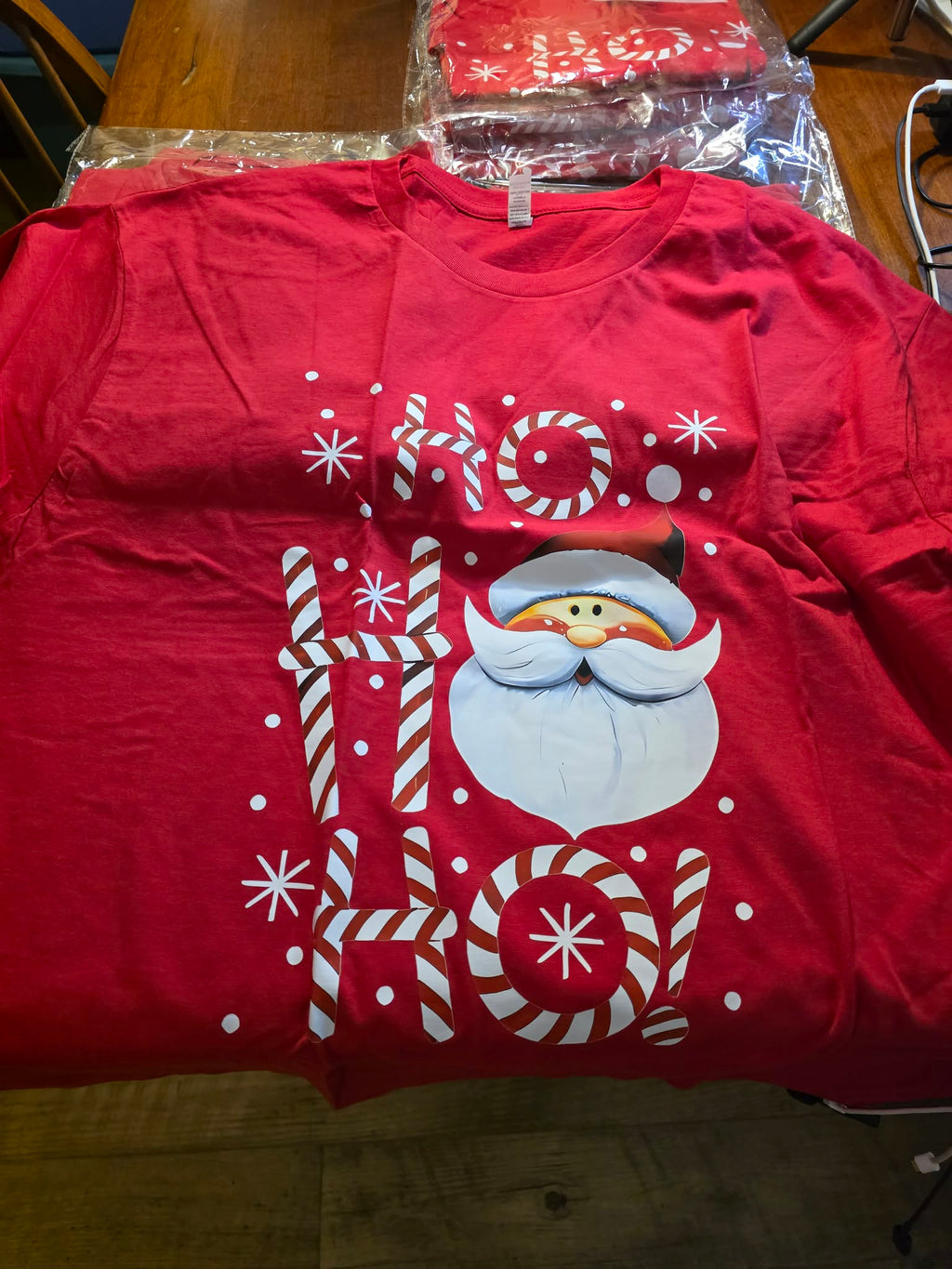 The Candy Cane Santa "Ho Ho Ho" Tee