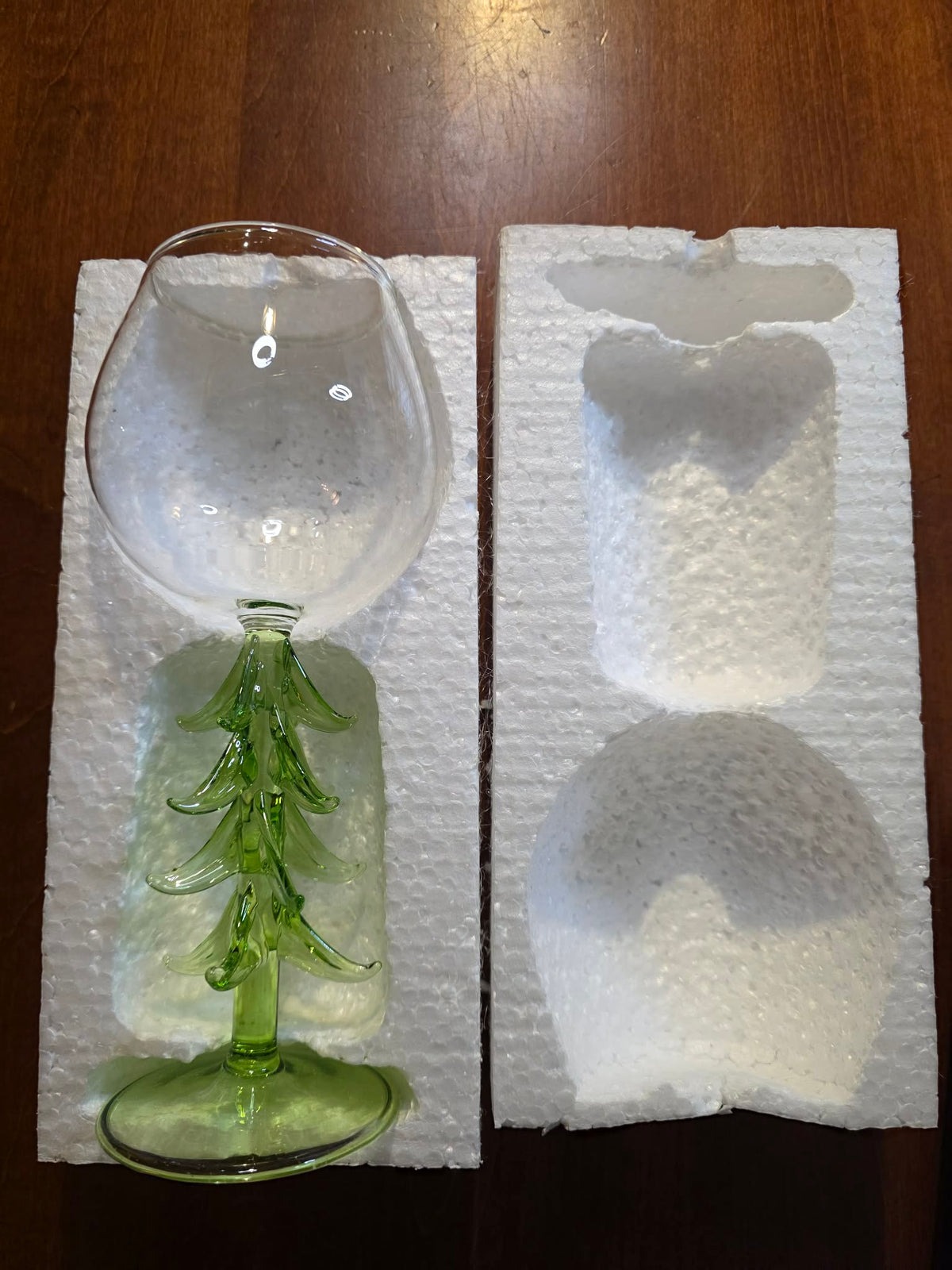 The Evergreen Elegance Holiday Wine Glass