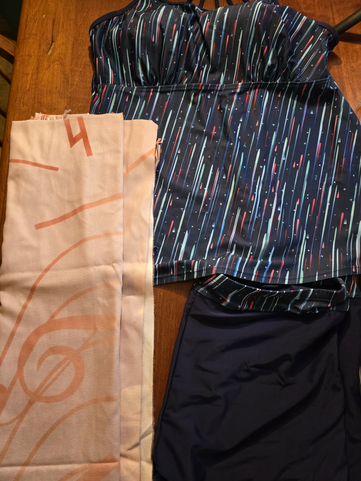 The "Midnight Meteor" 2-Piece Tankini Set