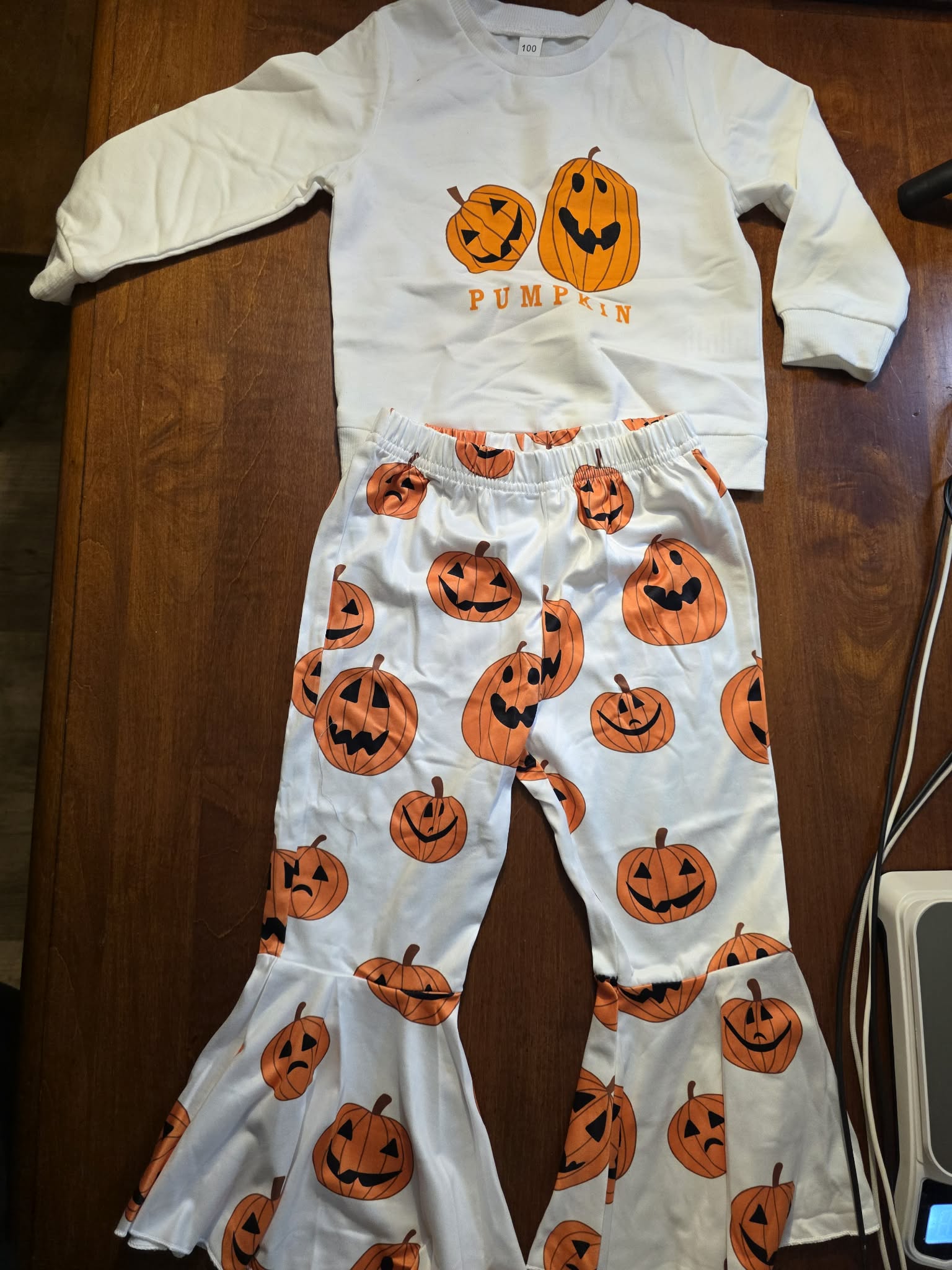The "Pumpkin Patch" Flare Pants & Sweatshirt Set