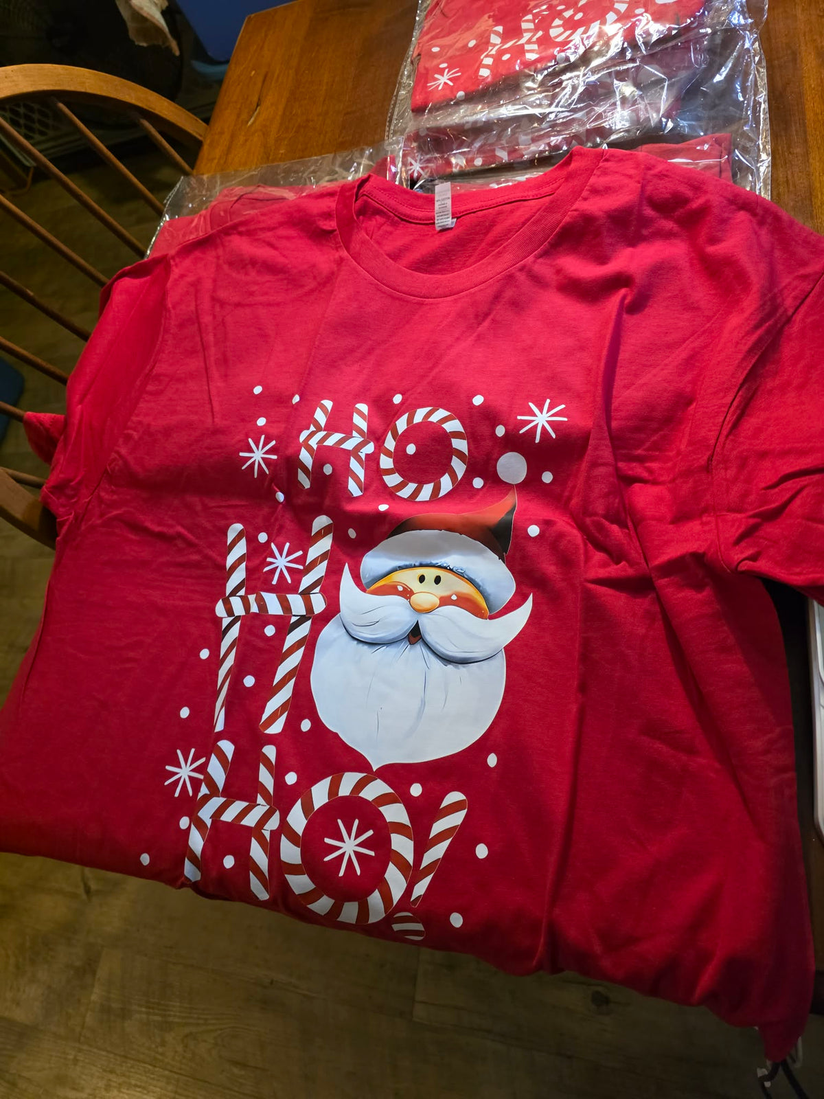 The Candy Cane Santa "Ho Ho Ho" Tee