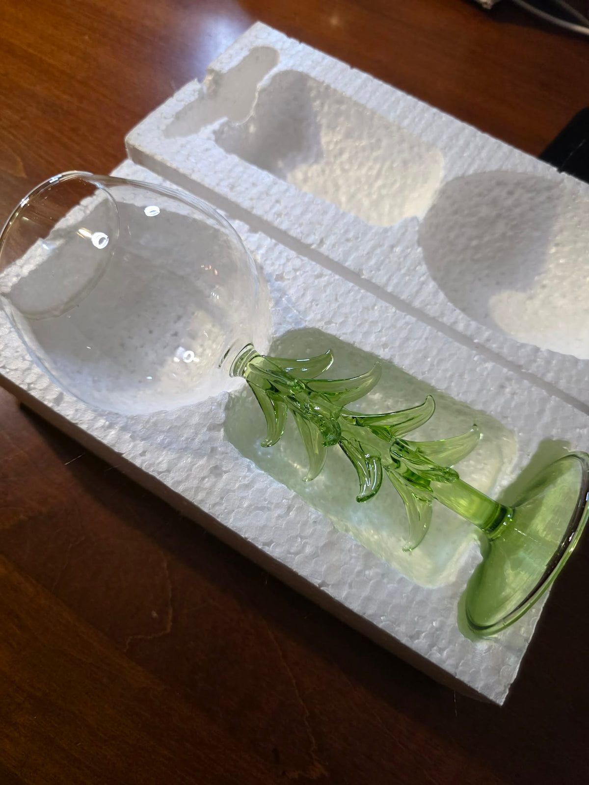 The Evergreen Elegance Holiday Wine Glass