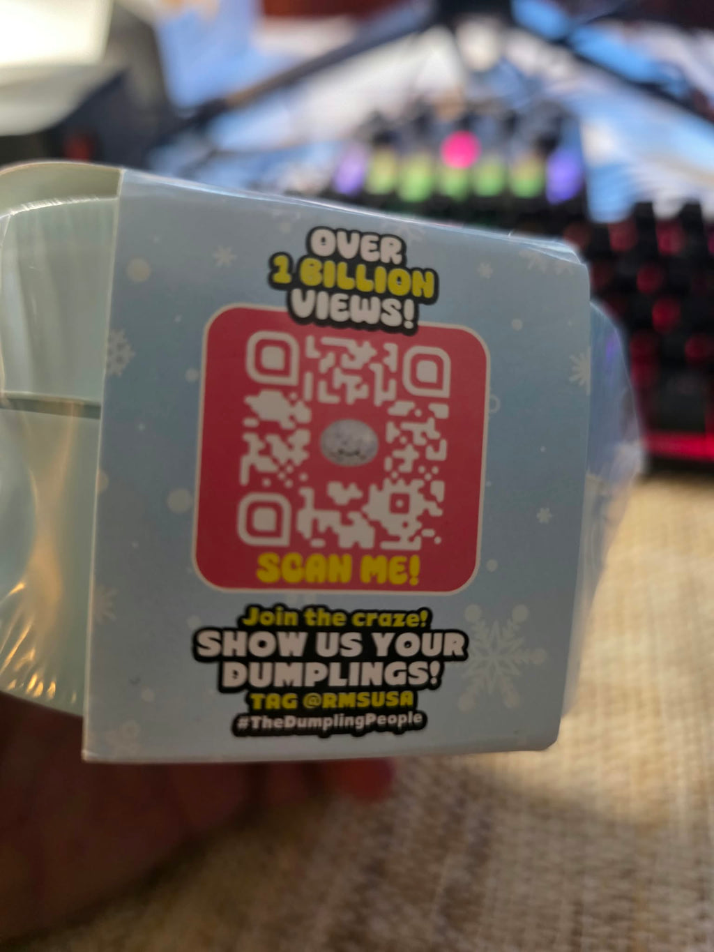 The Original Viral Mystery Squishy Dumpling Snowflake Edition