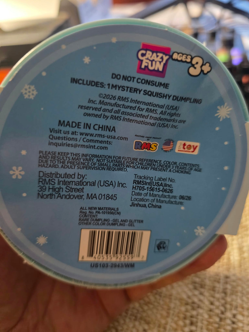 The Original Viral Mystery Squishy Dumpling Snowflake Edition