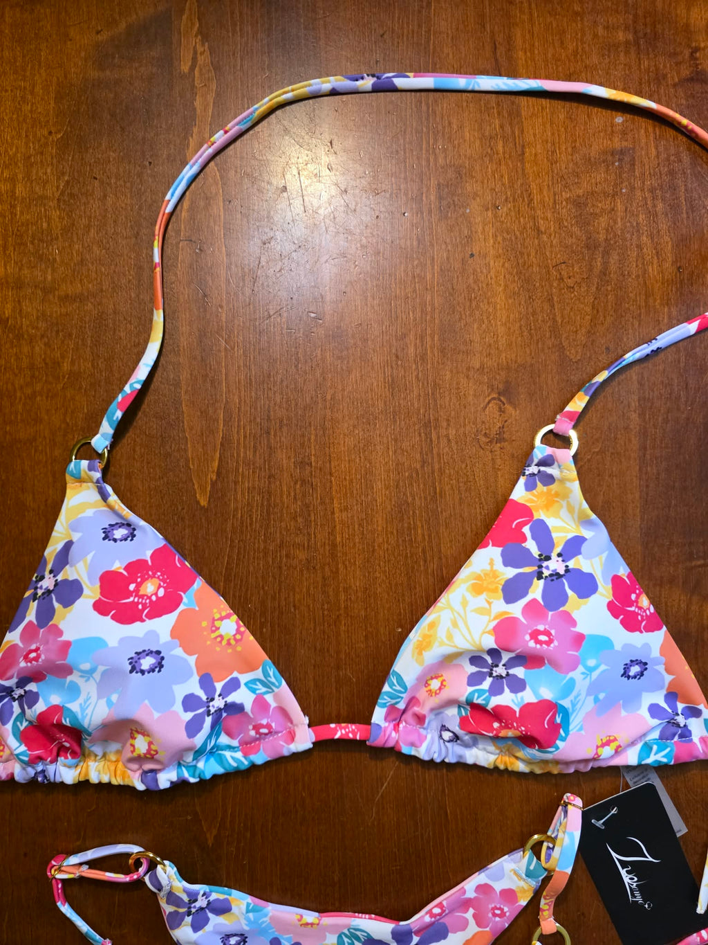 The "Retro Bloom" O-Ring Bikini Set