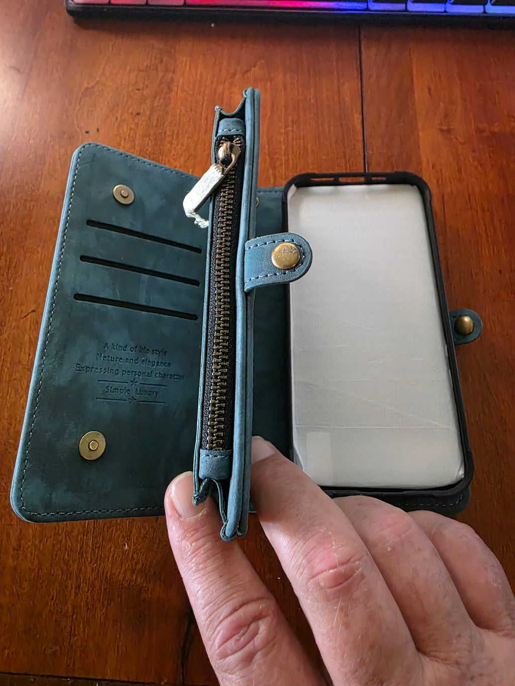 The "Simple Luxury" Zippered Phone Wallet