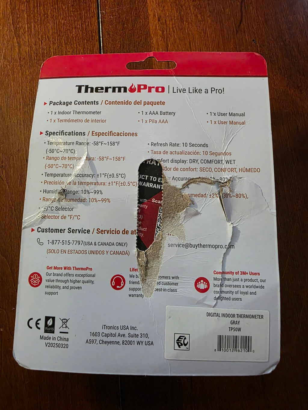 ThermoPro TP50W Digital Indoor Thermometer & Hygrometer with Humidity Monitor