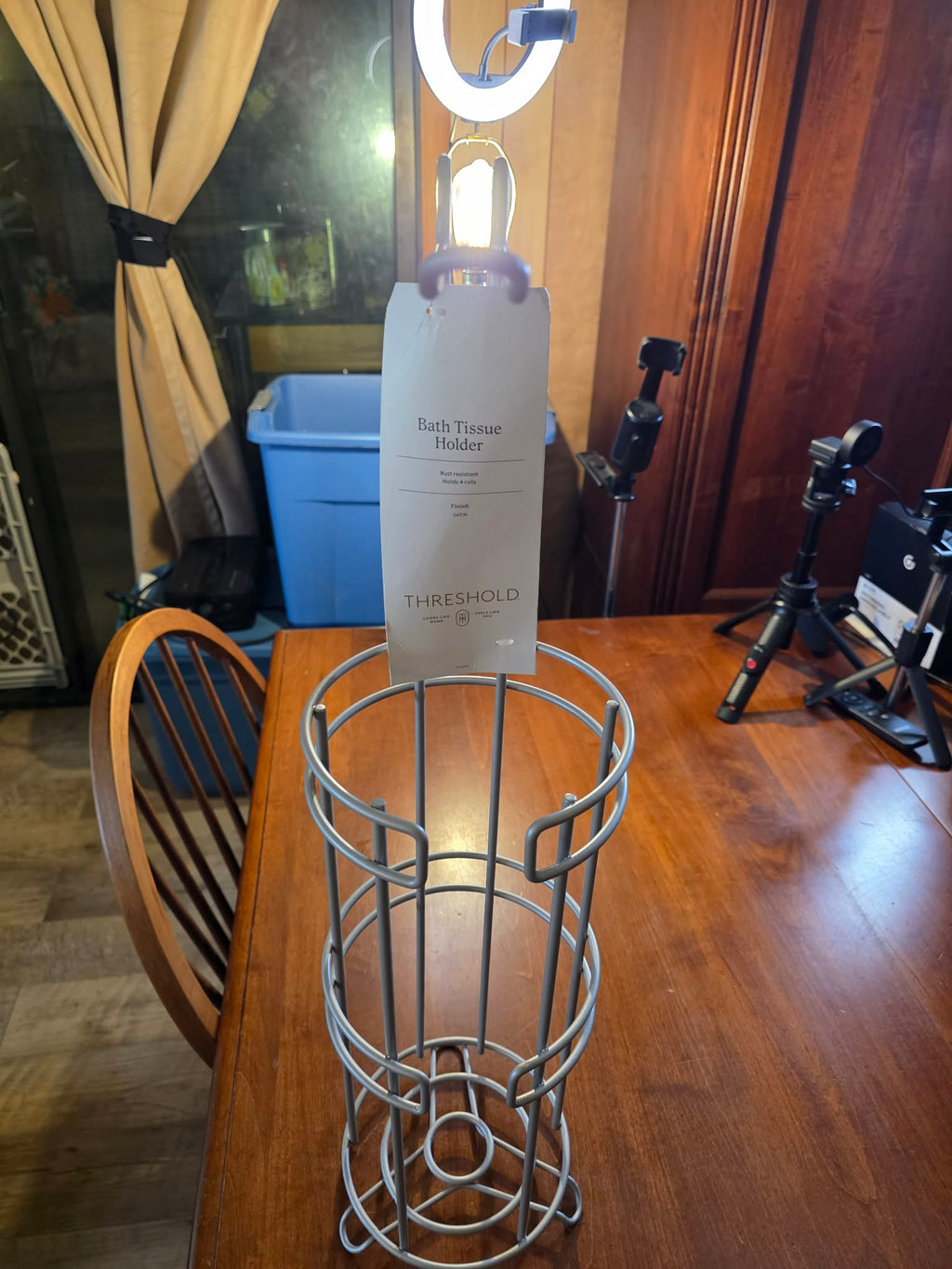 Threshold Bath Tissue Holder with Storage Basket