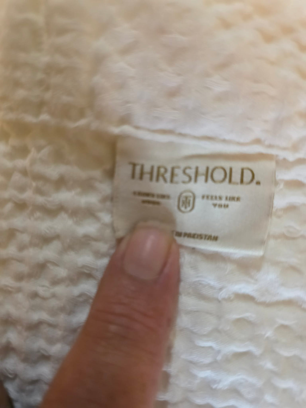 Threshold Waffle Honeycomb Weave Curtain Panel - White Semi-Sheer (1 Panel)