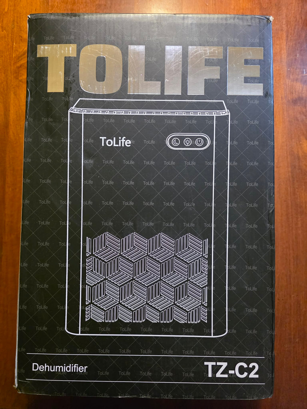 ToLife Portable Dehumidifier for Home - 1000ml/Day Capacity, Compact Moisture Absorber (Model TZ-C2) - Black