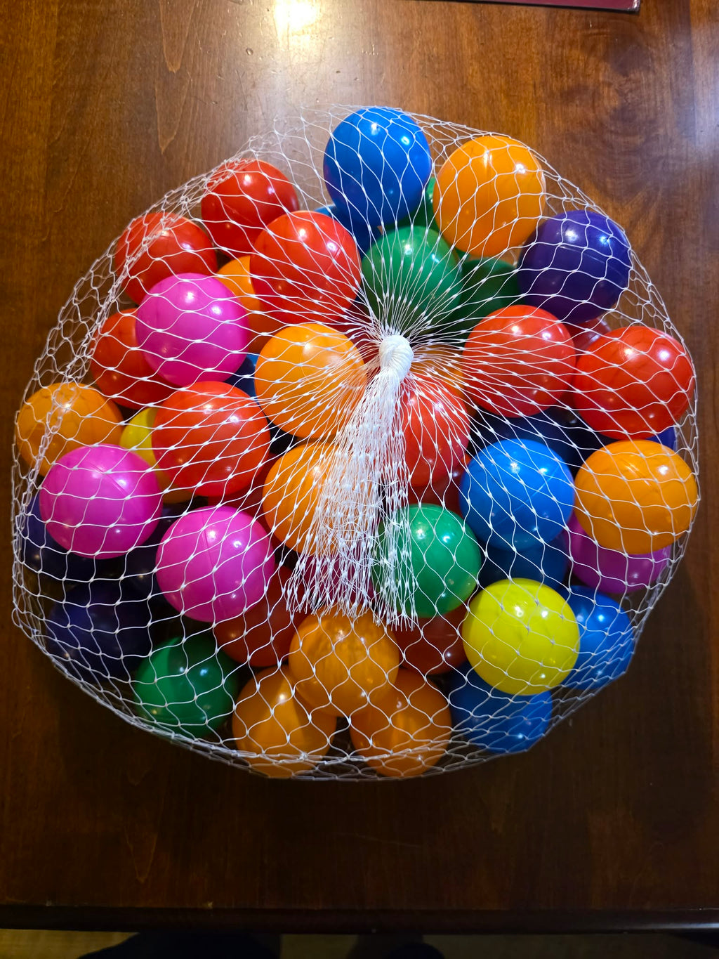 Vibrant Multi-Color Play Balls with Reusable Mesh Storage Bag