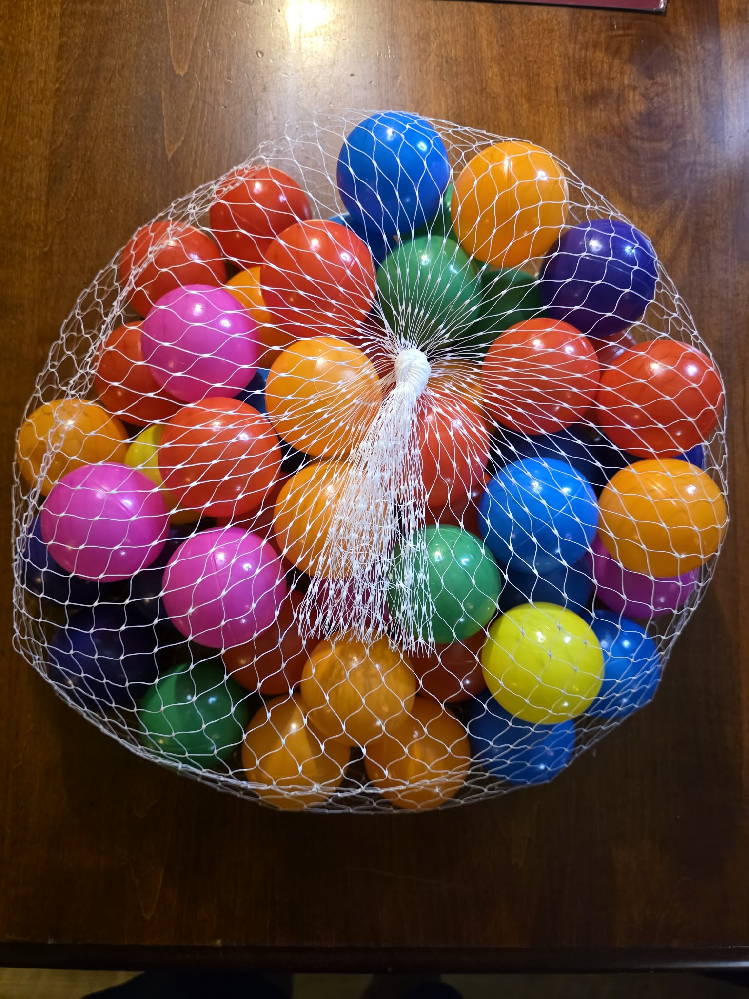 Vibrant Multi-Color Play Balls with Reusable Mesh Storage Bag