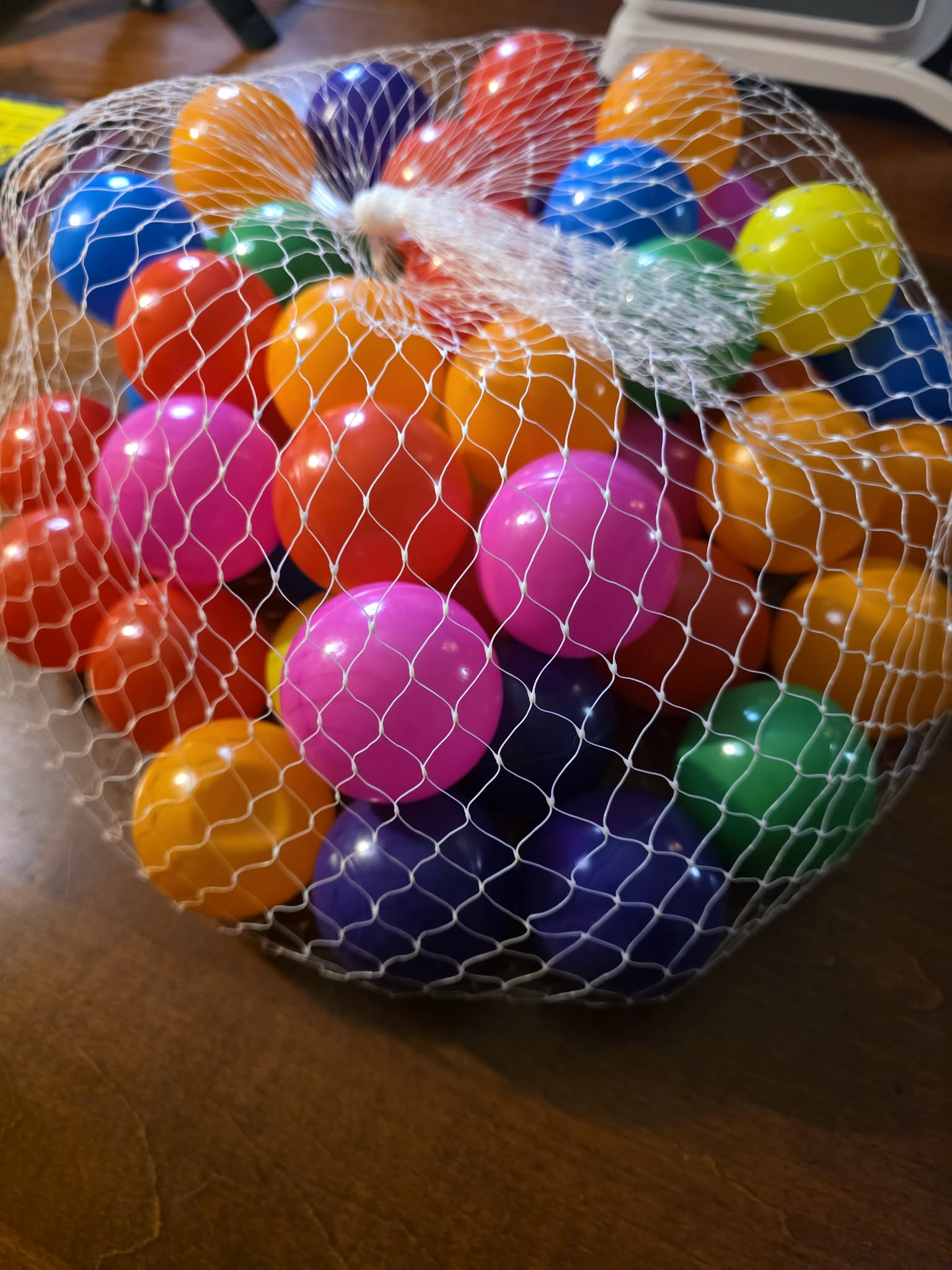 Vibrant Multi-Color Play Balls with Reusable Mesh Storage Bag