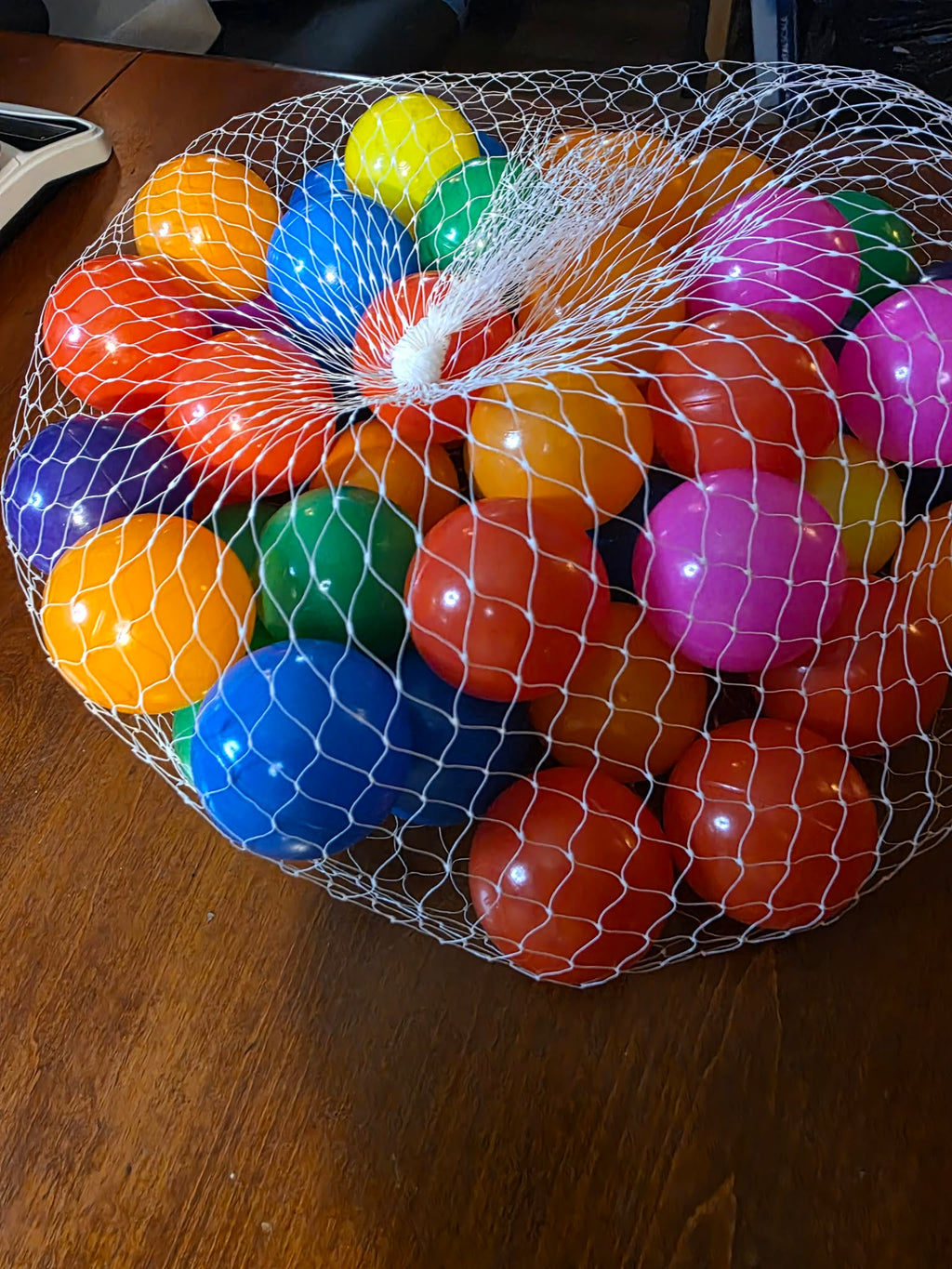 Vibrant Multi-Color Play Balls with Reusable Mesh Storage Bag