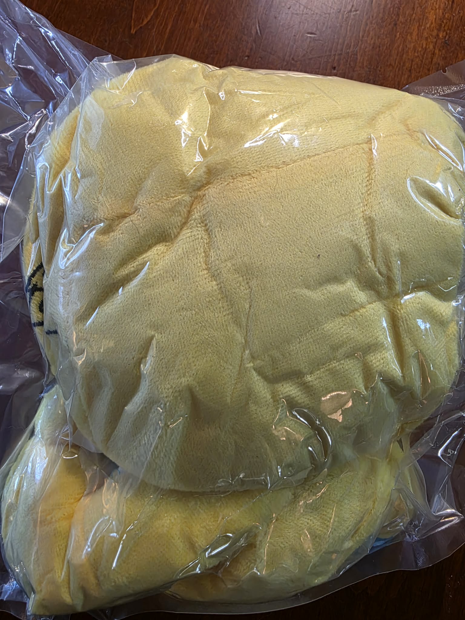 Pac Man Yellow Smiley Face Plush Pillow