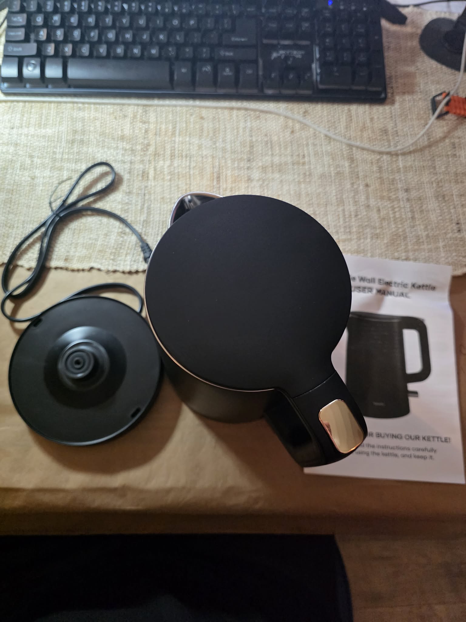 Yoochu 0.8L Double Wall Electric Kettle