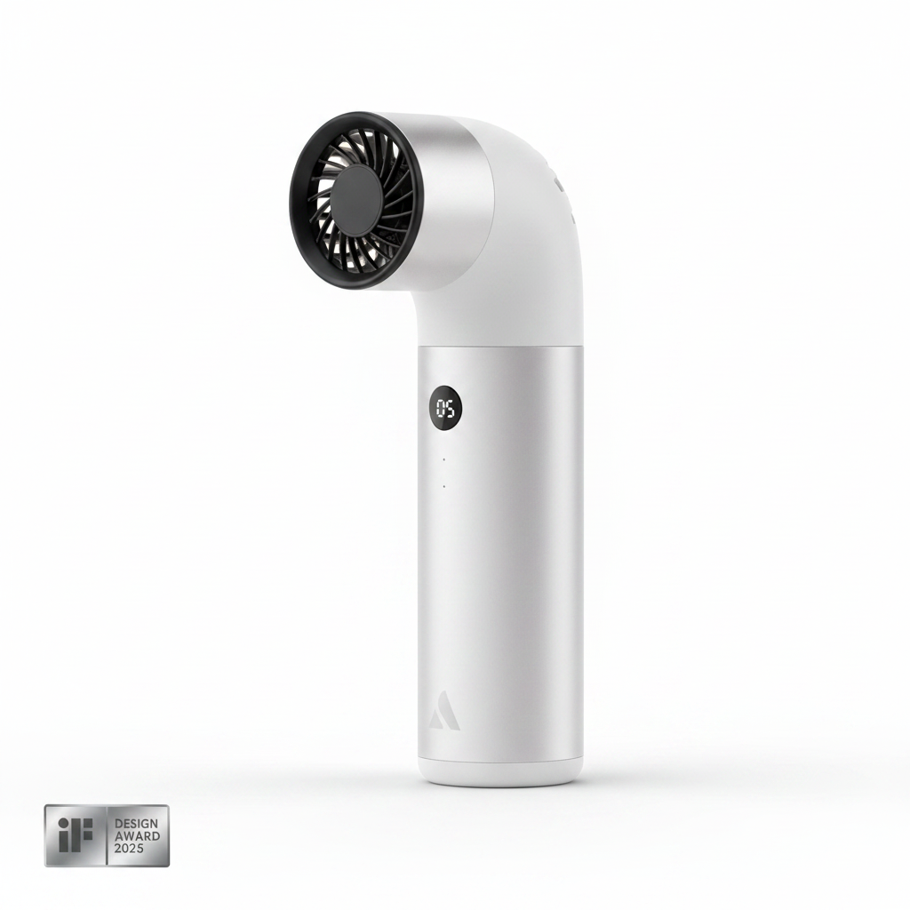 Aecooly Aero Pro Handheld High-Speed Fan - 19000 RPM Portable Turbo Fan with LED Display & 3500mAh Battery