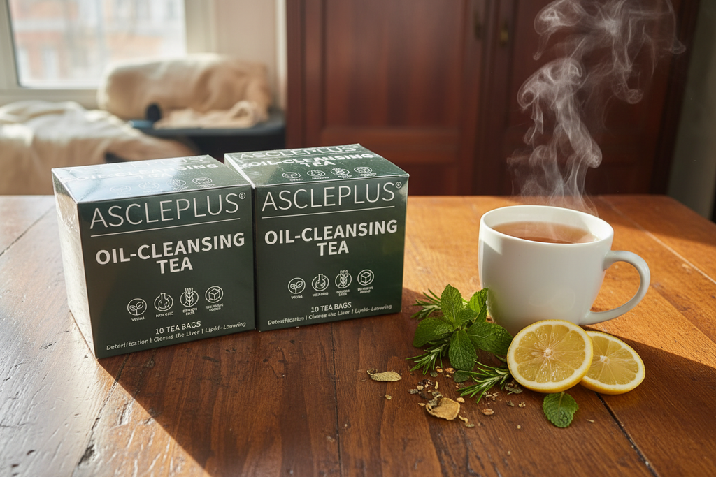AsclePlus Oil-Cleansing Tea – Vegan, Kosher, Gluten-Free Herbal Detox Tea