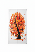 Autumn Tree Kitchen & Hand Towel - Fall Foliage with Woodland Squirrels & Birds (15"x30")