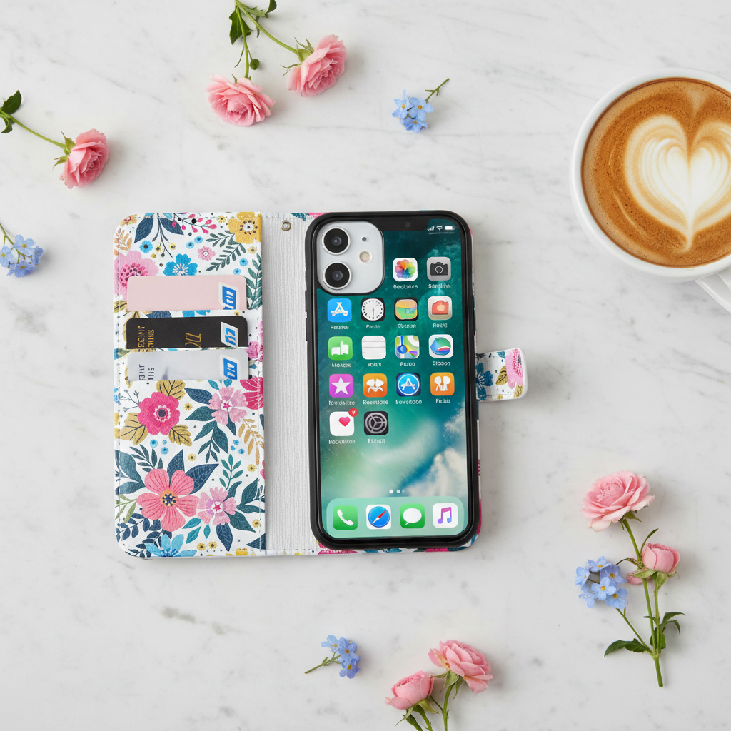 Bloom & Protect Floral Wallet Phone Case