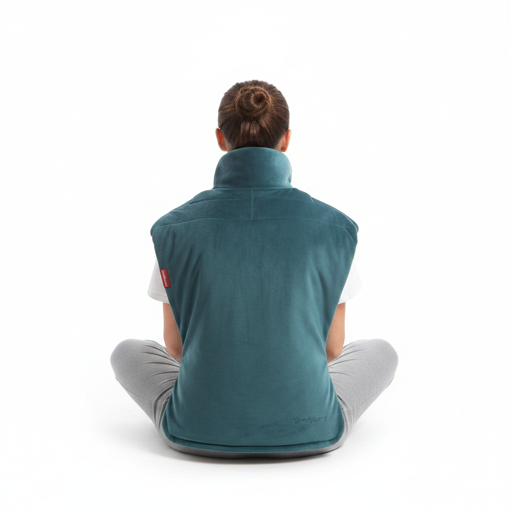 Comfytemp Weighted Heating Pad for Neck and Back - Deep Pressure Heat Therapy (Green)