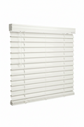 Cordless 1-Inch Gloss Vinyl Mini Blinds - Alabaster (25"x72")