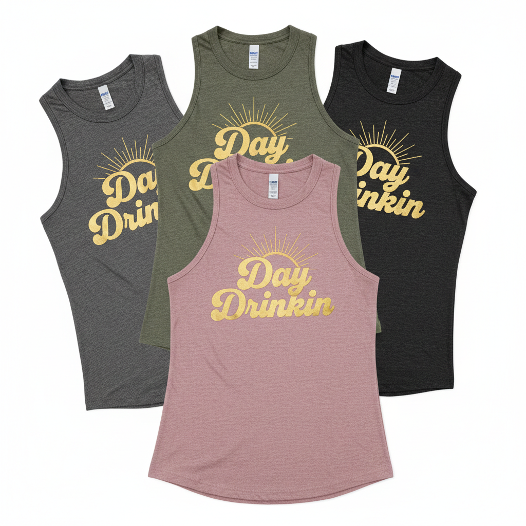 The "Day Drinkin'" Sun Graphic Tank