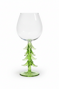 The Evergreen Elegance Holiday Wine Glass