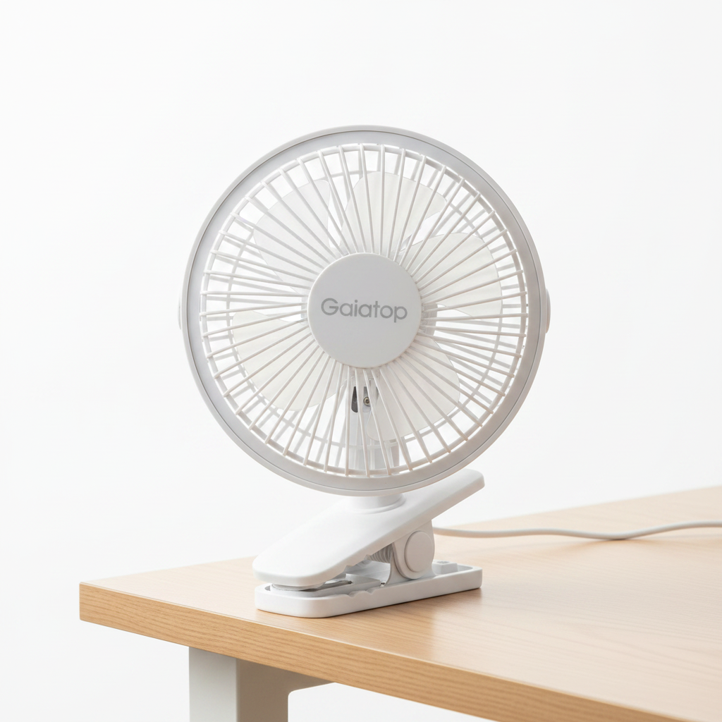 Gaiatop CF-40 Compact Clip-On Fan - 360° Rotating Portable Desk & Stroller Fan (USB-C)