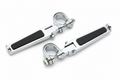Genuine Harley-Davidson Engine Guard Mount Footpegs - Chrome, Multi-Fit (Part #49144-86, Pair)