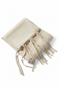 Hearth & Hand™ with Magnolia Cream Woven Curtain Panel with Ribbon Fringe Trim (1 Panel)