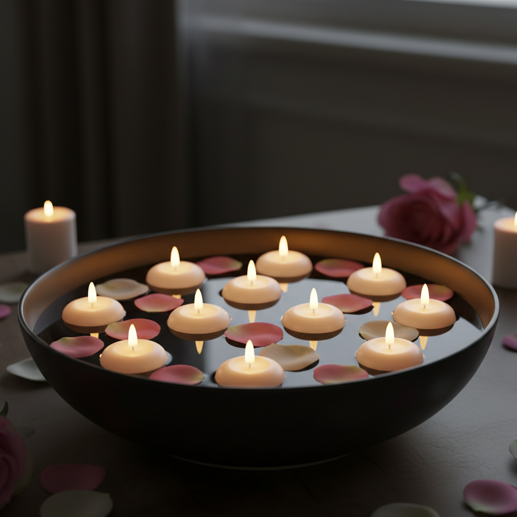 Homemory Flameless Floating Candles (12-Pack)