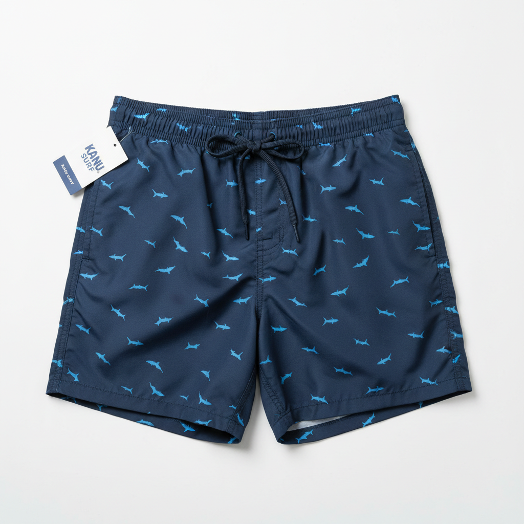 Kanu Surf Men's Swim Trunks (Shark Print)