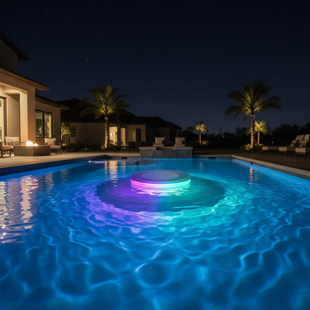 Color-Changing LED Pool & Patio Light - IP68 Waterproof Submersible Ambient Lighting