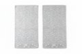 Lemon & Pepper Floral Jacquard Hand Towels - White with 3D Flower Border (Set of 2)