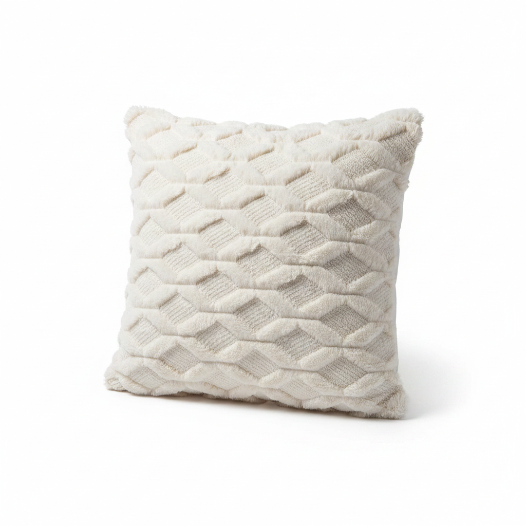 LuxeCloud Plush Sherpa Pillow Cover