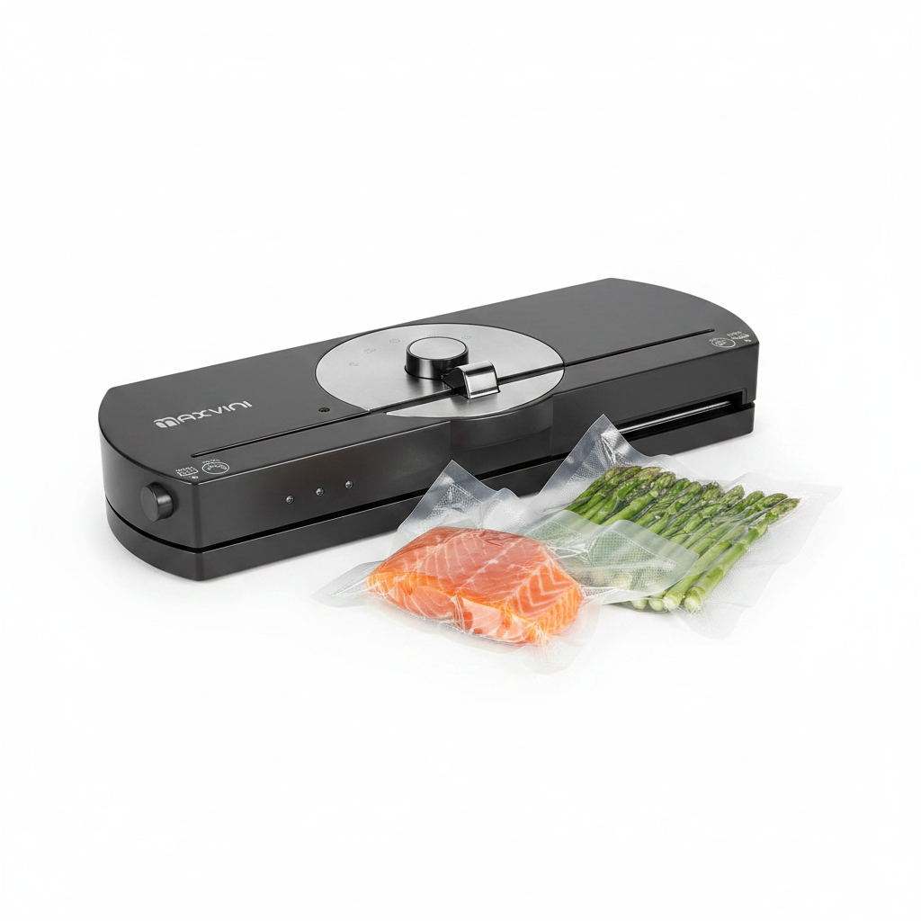 Maxvini Automatic Food Vacuum Sealer Machine - Dry & Moist Modes with Built-in Cutter (Model VS6630)