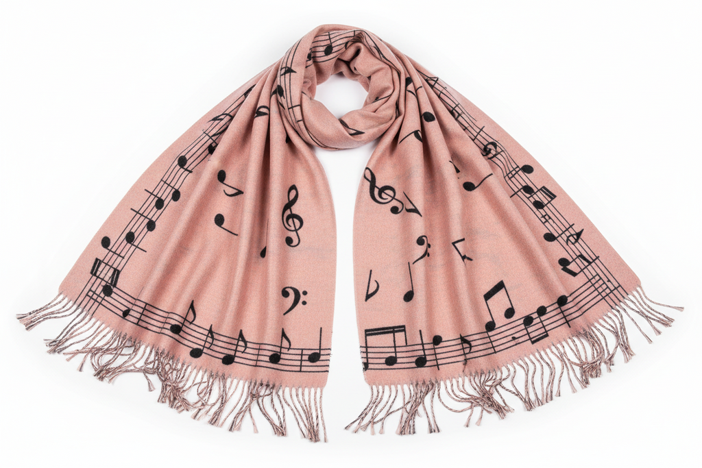 The "Melody" Musical Note Pashmina Scarf