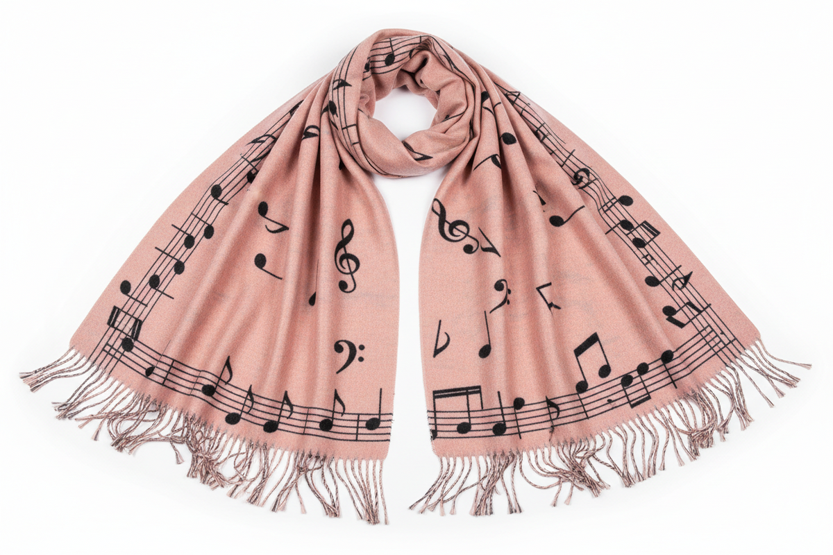 The "Melody" Musical Note Pashmina Scarf