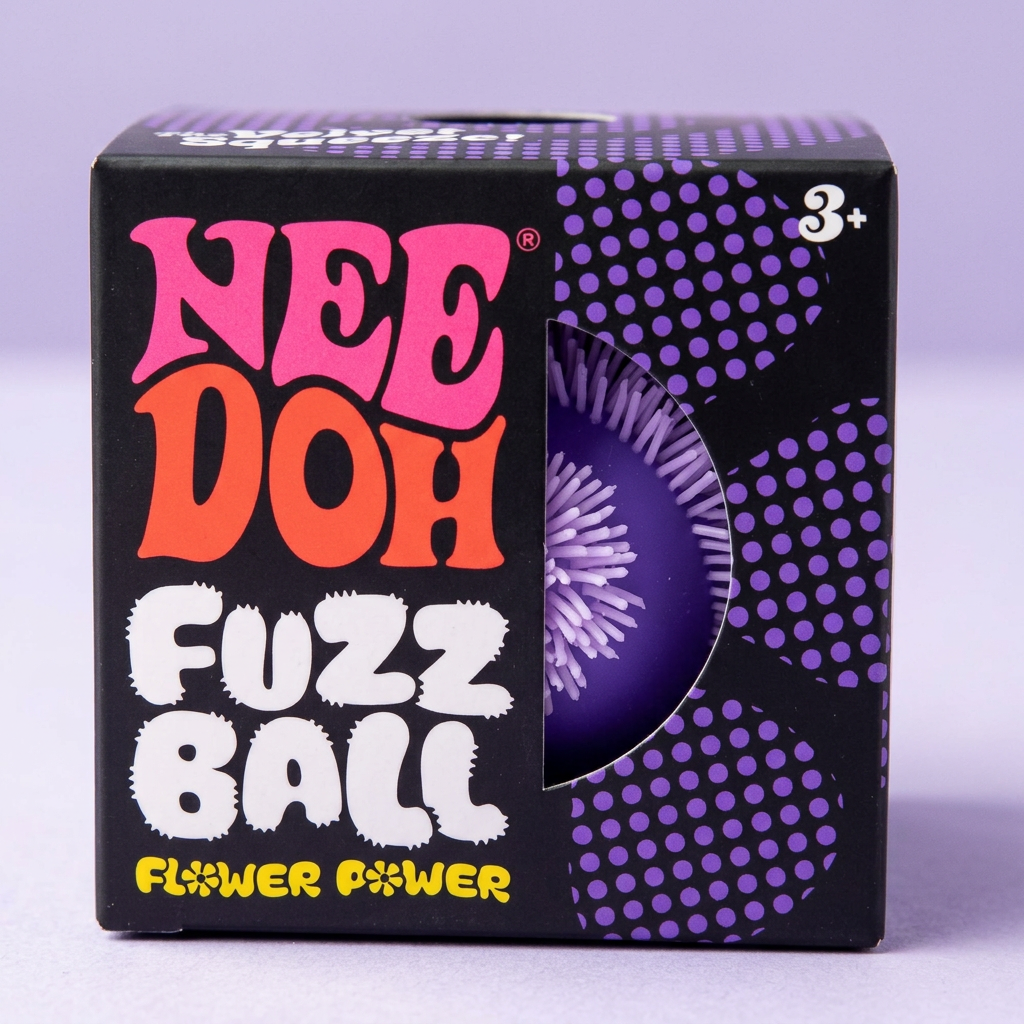 NeeDoh Fuzz Ball (Flower Power) The Groovy Glob Collection by Schylling