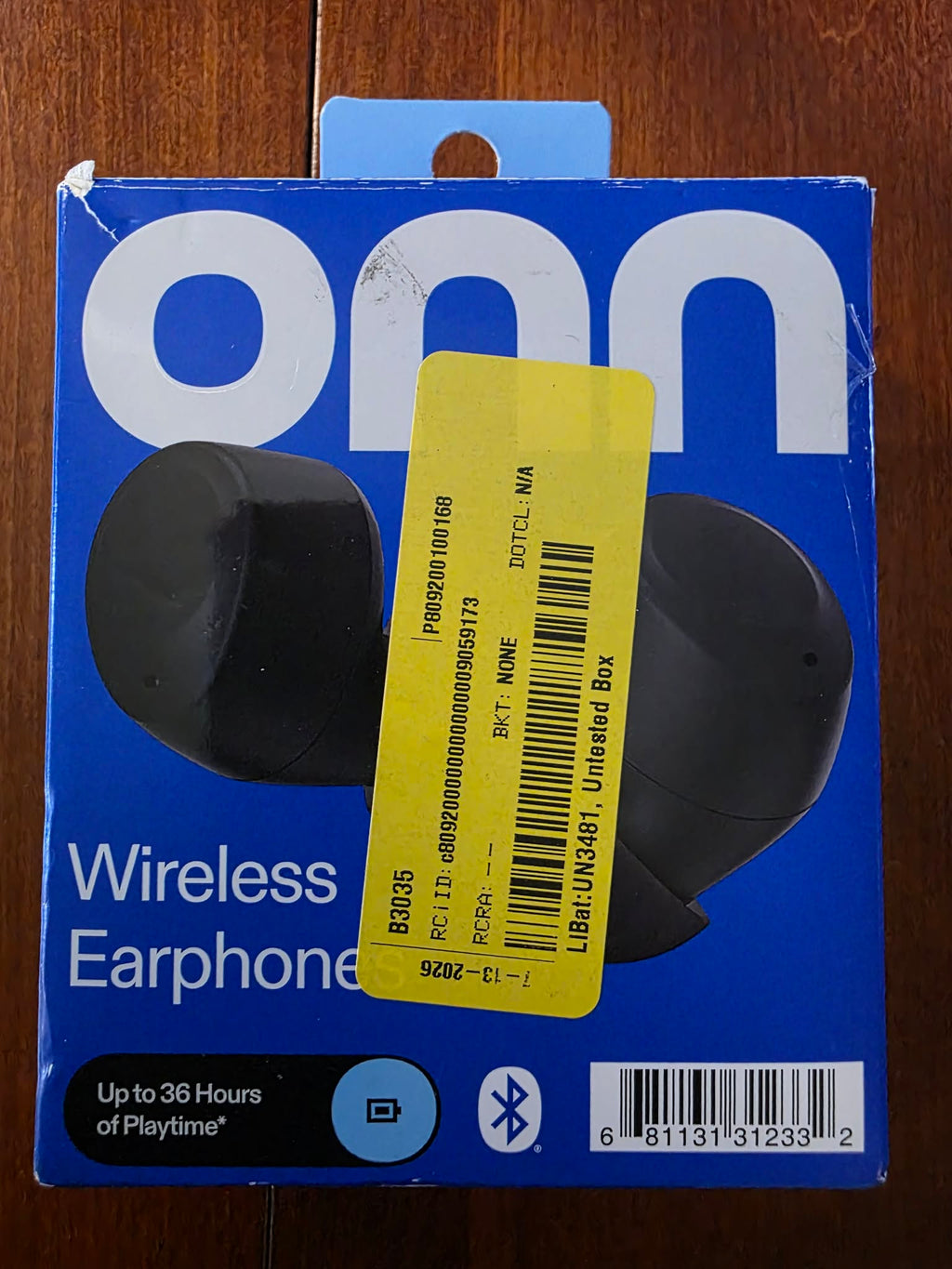 onn. Wireless Earphones with Charging Case