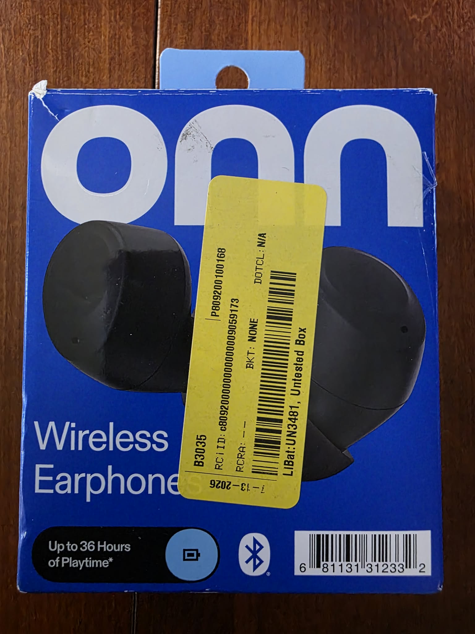 onn. Wireless Earphones with Charging Case