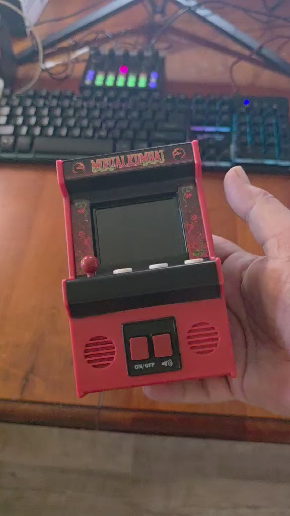 Basic Fun Mortal Kombat Mini Arcade Game – Classic Retro Handheld Playable Cabinet