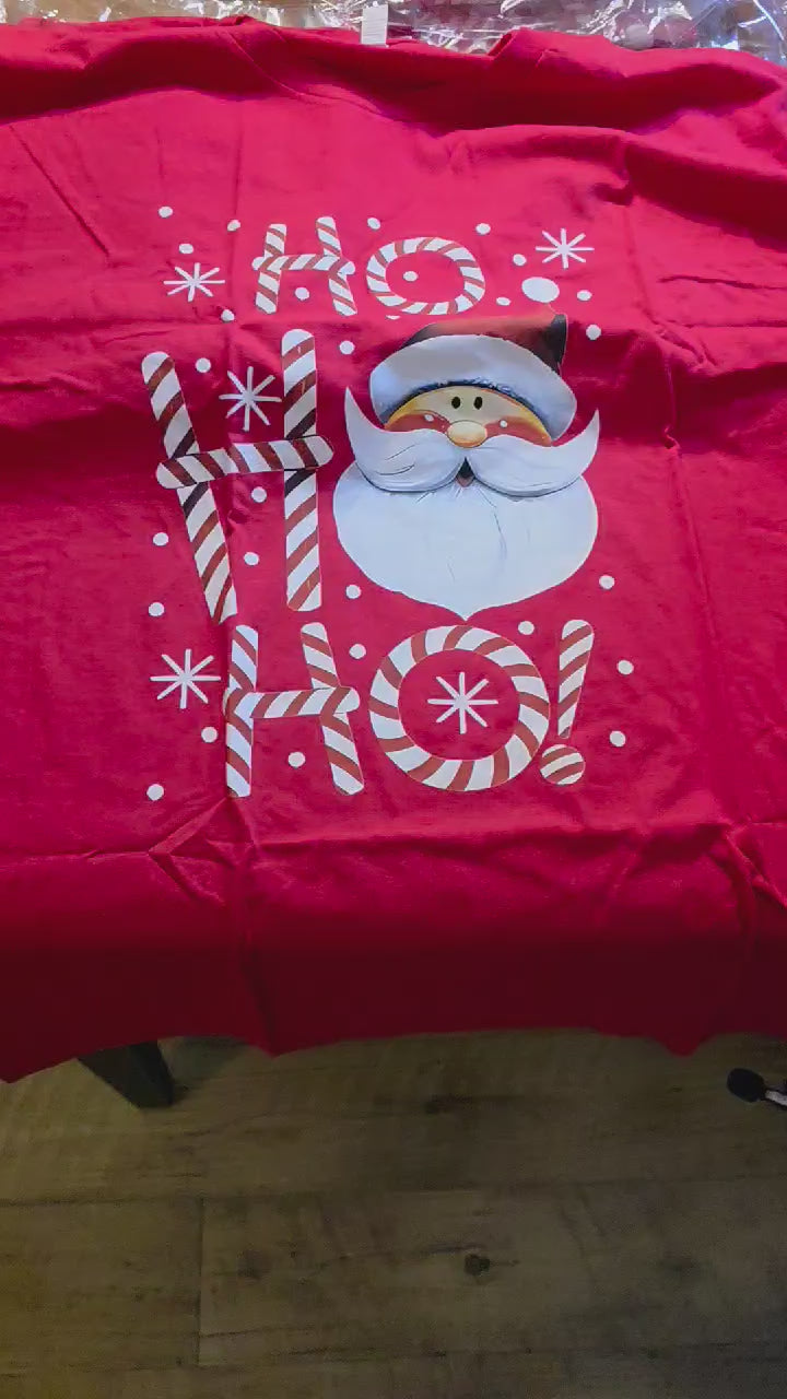 The Candy Cane Santa "Ho Ho Ho" Tee