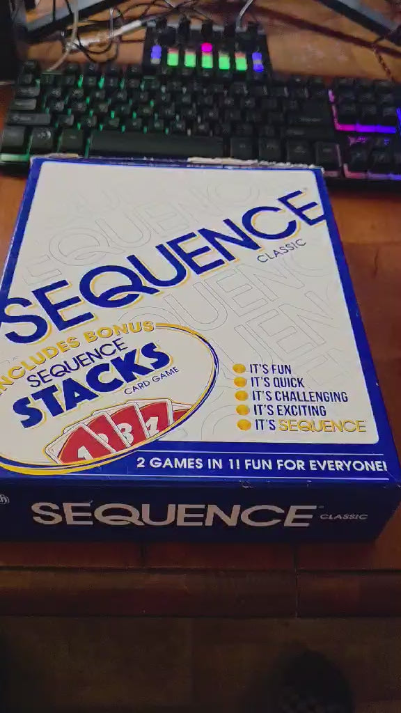 Sequence Classic (Bonus Stacks) Card Game (2 Games in 1)